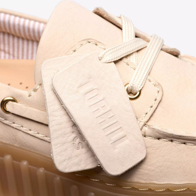 Clarks Torhill Boat Women's Nubuck Cream