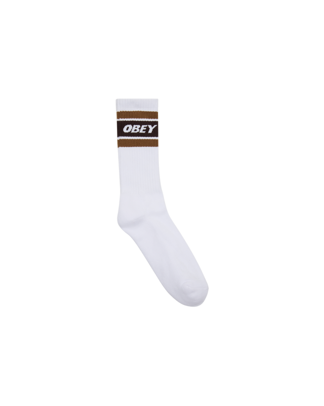 Obey Cooper Ii Socks White Demitasse