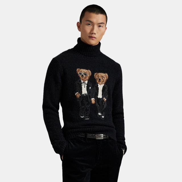 Polo Ralph Lauren The Ralph & Ricky Tuxedo Bear Jumper Black