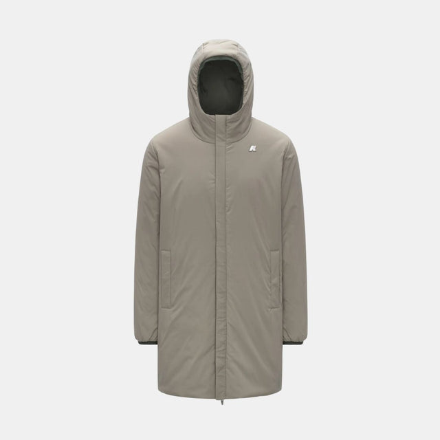 K-Way Jacob St Warm Reversible Green Blackish & Green Oak