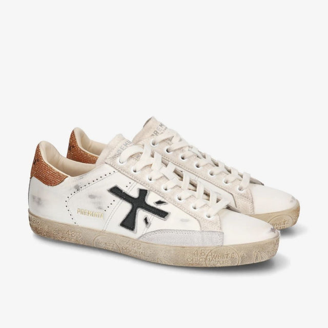 Premiata Stevend 6664 White Black Gold