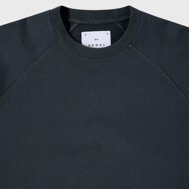 Edwin Rangla Sleeve Crewneck Black