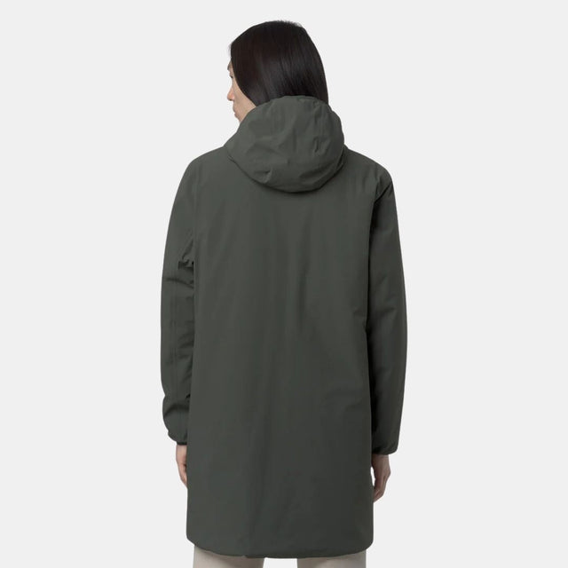 K-Way Jacob St Warm Reversible Green Blackish & Green Oak