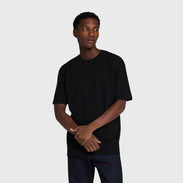 Edwin Katakana Embroidery T-Shirt Black