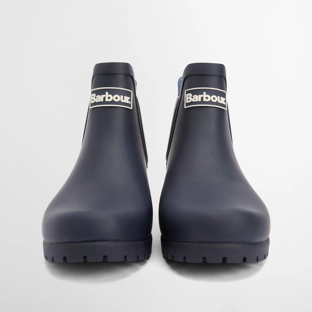 Barbour Wilton Wellingtons Chelsea Navy Hessian
