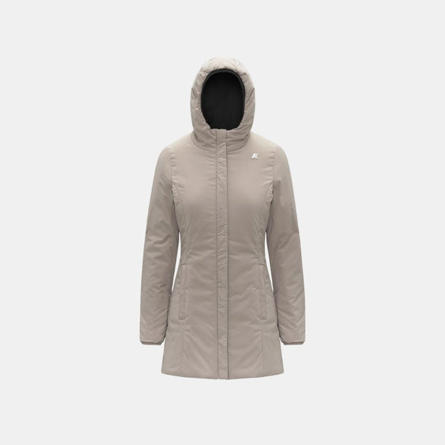 K-Way Denise St Warm Reversible Black Pure & Beige Cashmere