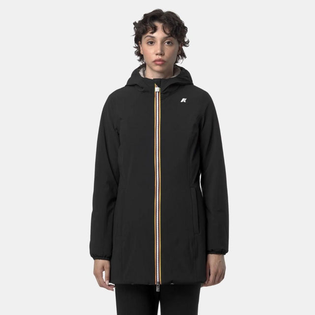 K-Way Denise St Warm Reversible Black Pure & Beige Cashmere