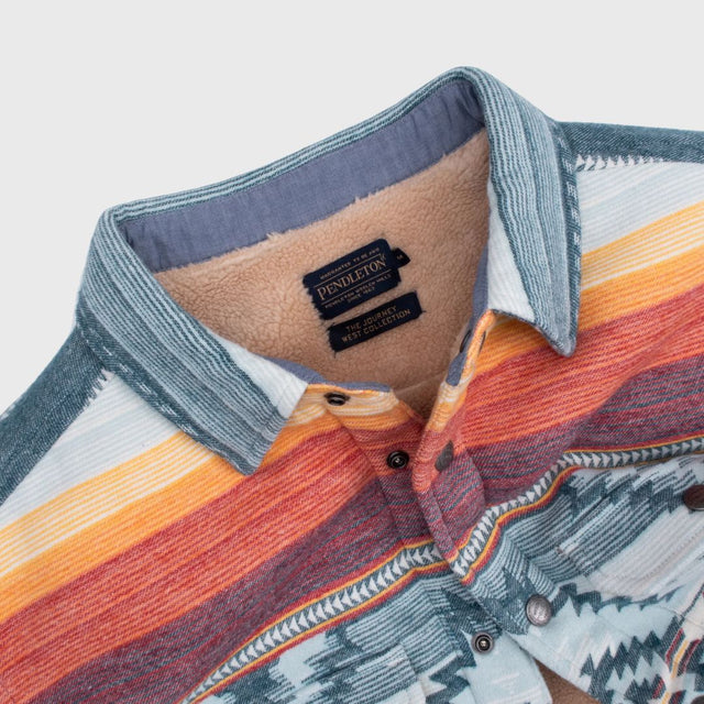 Pendleton Bay City Lined Overshirt Saltillo Stripe