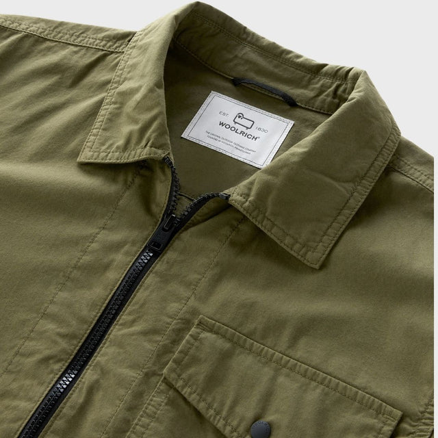 Woolrich Gabardine Overshirt Lake Olive