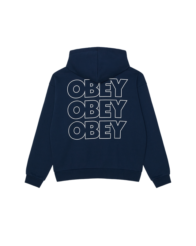 Obey Treble Extra Heavy Hood Pageant Blue