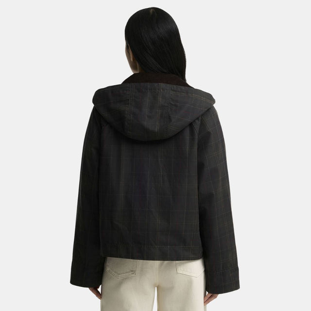 Barbour Adina Checked Wax Olive