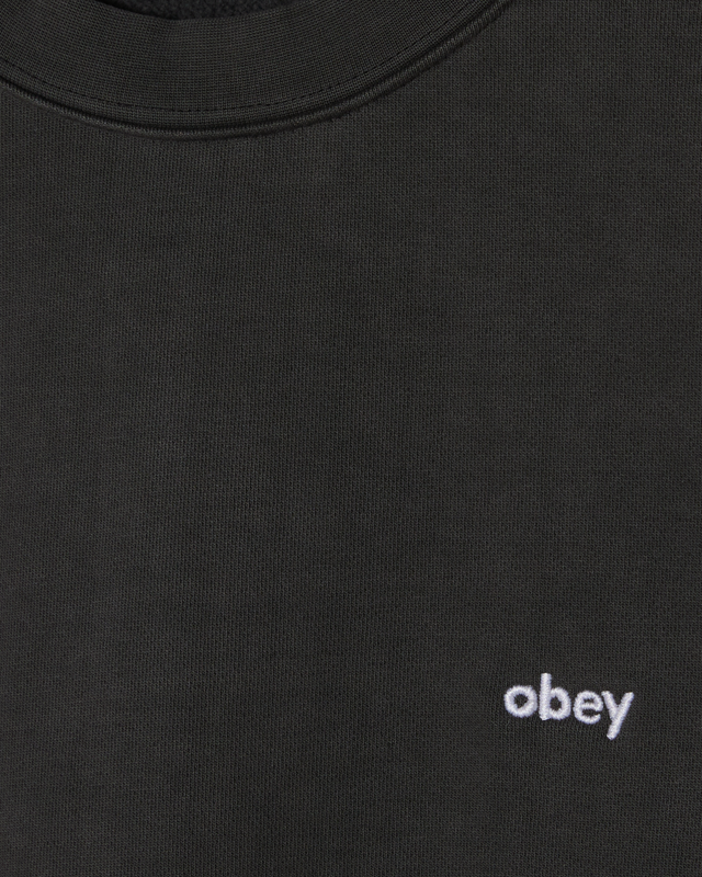 Obey Lowercase Pigment Crew Pigment Digital Black