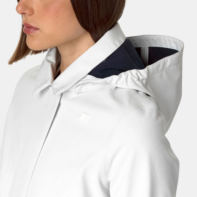 K-Way Mathy Bonded White Gardenia & Blue Depth