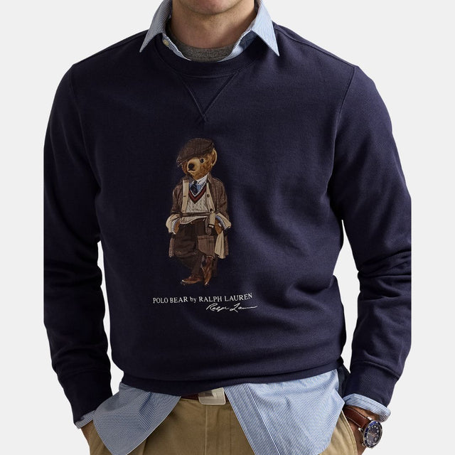 Ralph Lauren Polo Bear Fleece Pullover Faded Blue