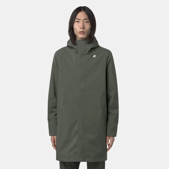 K-Way Thomas Bonded Green Blackish & Blue Depth