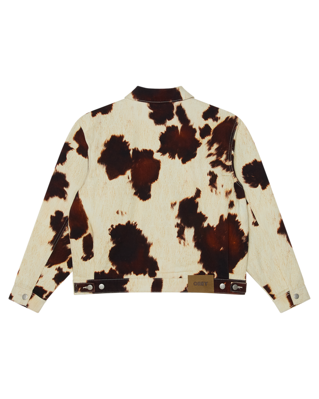 Obey Workshop Jacket Cow Print