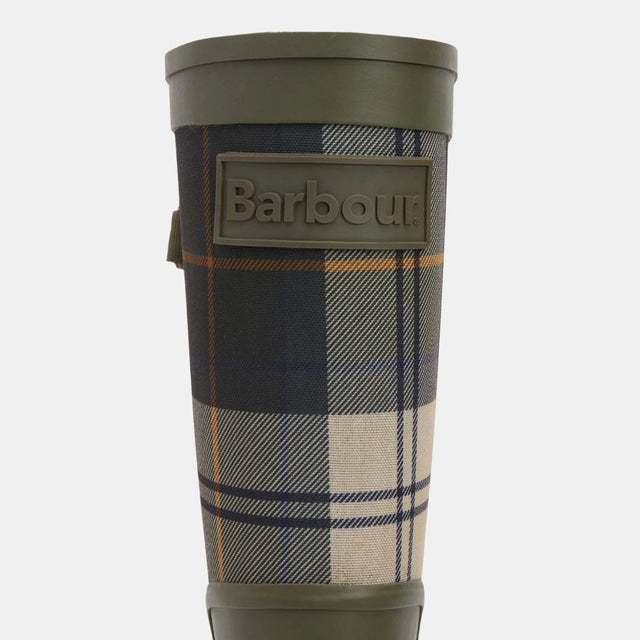 Barbour Dena Wellington Boots Olive/Ancient Tartan