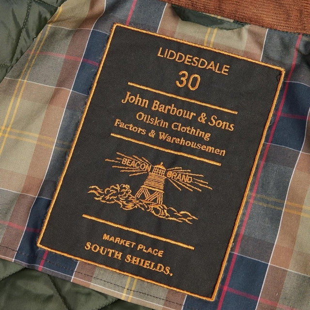 Barbour 30th Anniversary Liddeslade Quilted Jacket Olive