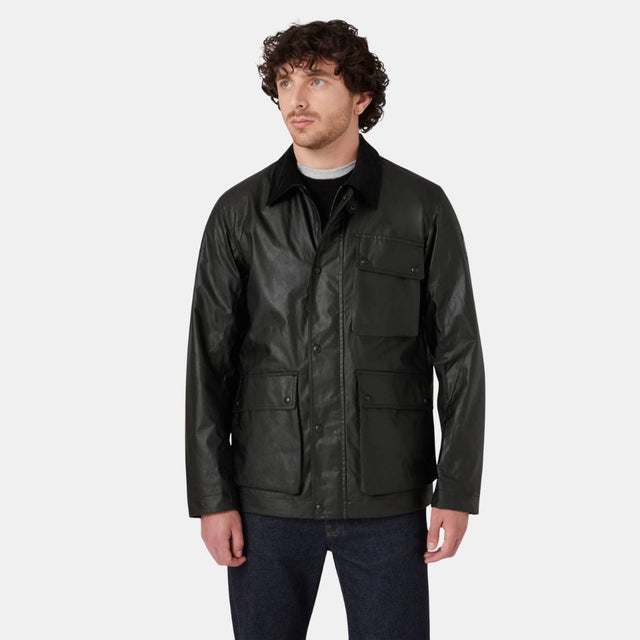 Belstaff Incline Jacket Waxed Cotton Black
