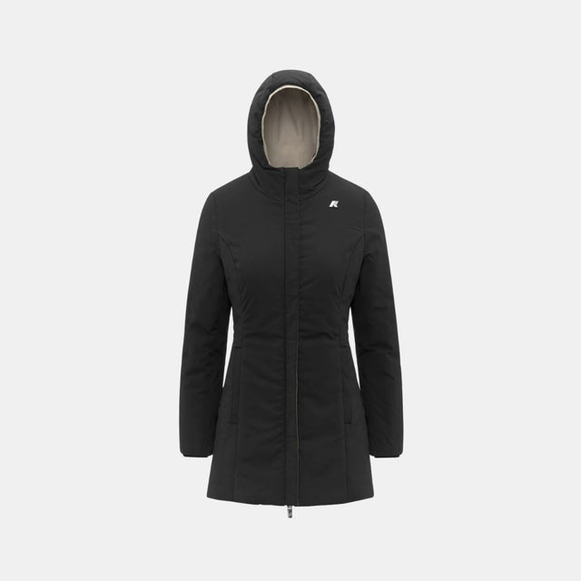 K-Way Denise St Warm Reversible Beige Cashmere & Black Pure