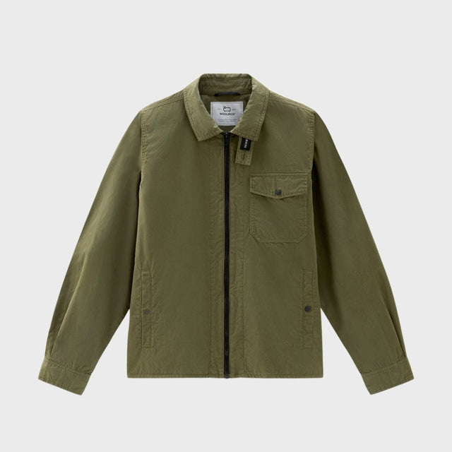 Woolrich Gabardine Overshirt Lake Olive