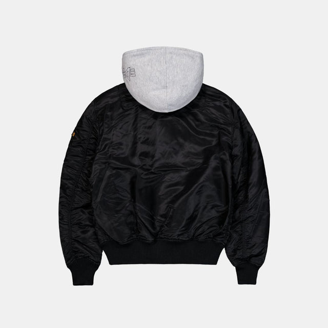 Alpha Industries MA-1 D-Tec Hood Bomber Jacket Black
