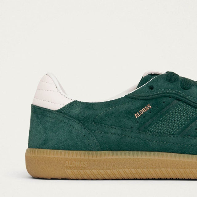 Alohas 490 Rife Forest Green Leather Sneakers