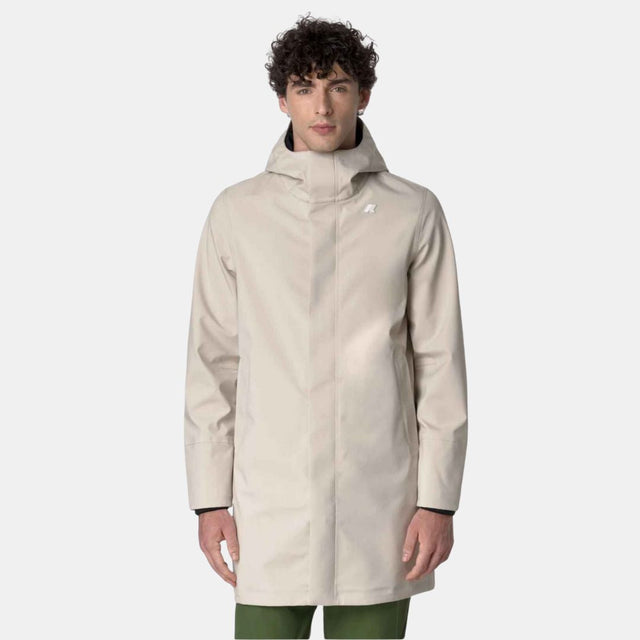 K-Way Marlyn Bonded Beige Cashmere & Blue Depth