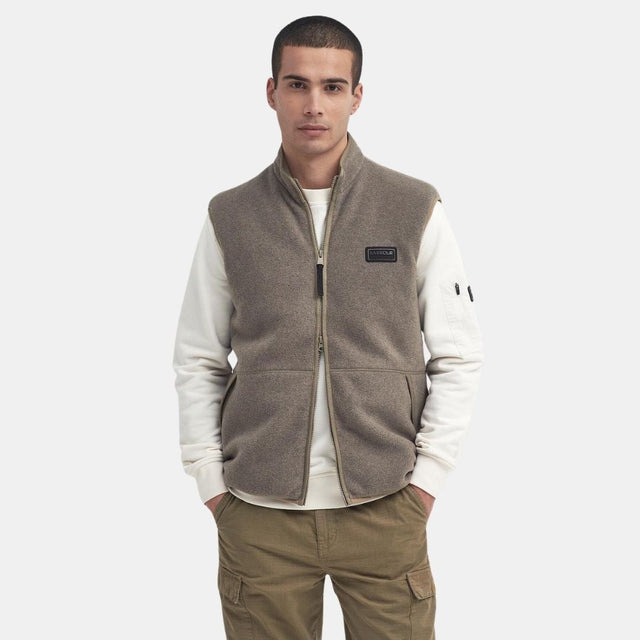 Barbour International Ellesmere Fleece Gilet Brindle