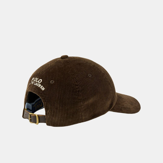 Polo Ralph Lauren Corduroy Ball Cap Dark Beech