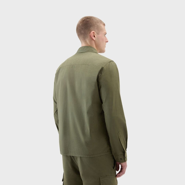 Woolrich Gabardine Overshirt Lake Olive