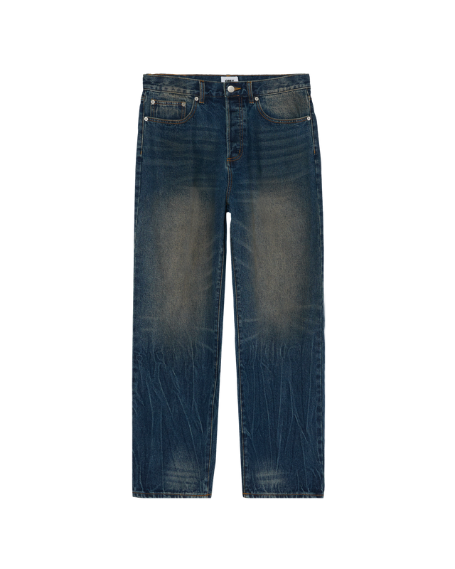 Obey Classic Baggy Denim Oil Stained Indigo