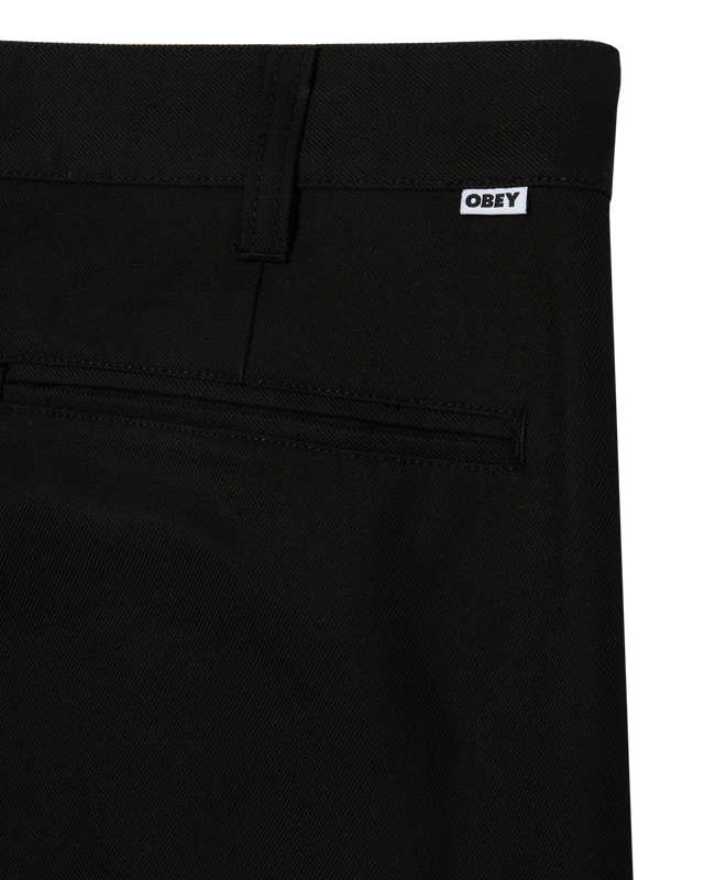 Obey Dean Pleated Pant Black