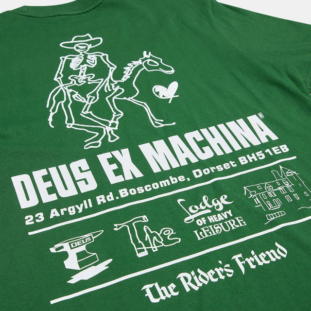 Deus Ex Machina Boscombe Address Tee Hilside Green