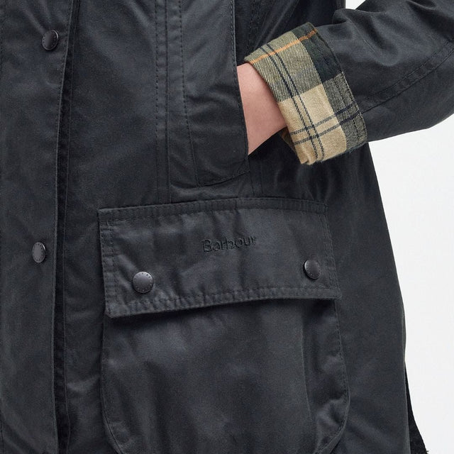 Barbour Beadnell Waxed Jacket Sage