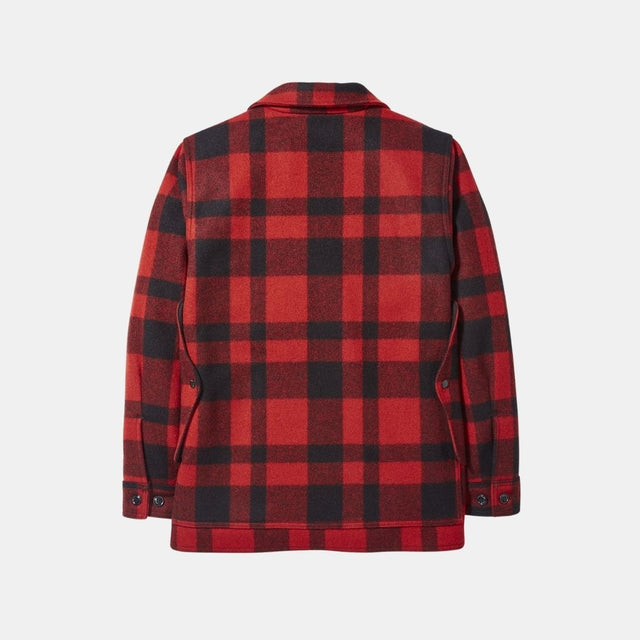 Filson Mackinaw Wool Cruiser Jacket Red Black Plaid