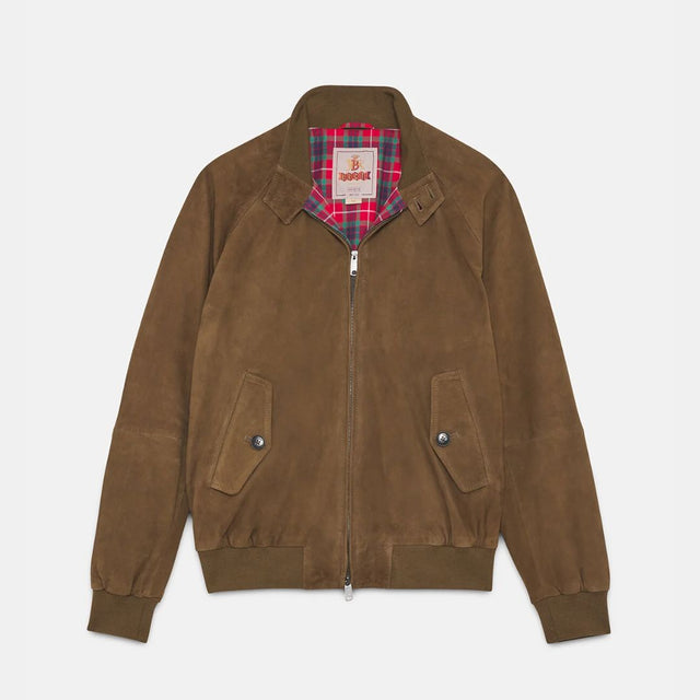 Baracuta G9 Suede Dark Olive