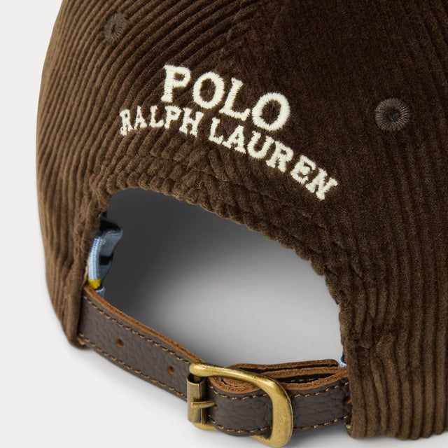 Polo Ralph Lauren Corduroy Ball Cap Dark Beech