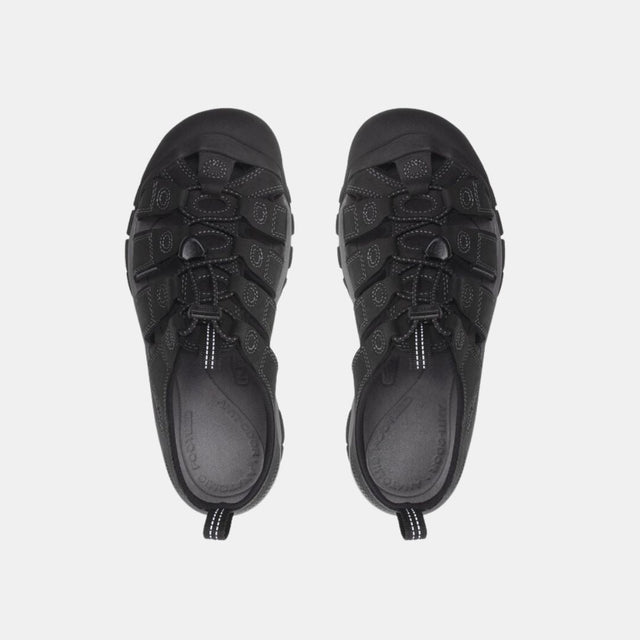 Keen Men's Newport Leather Sandal Black/Steel Grey