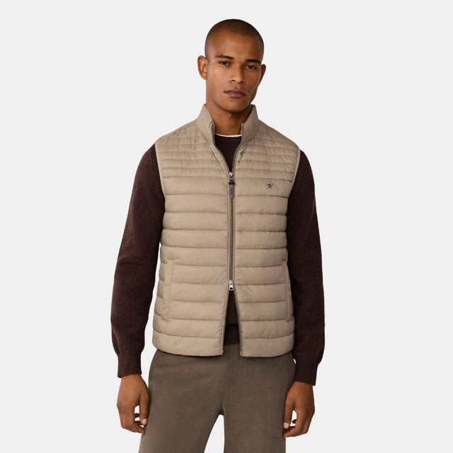 Hackett London Ultra Lw Gilet Putty Beige