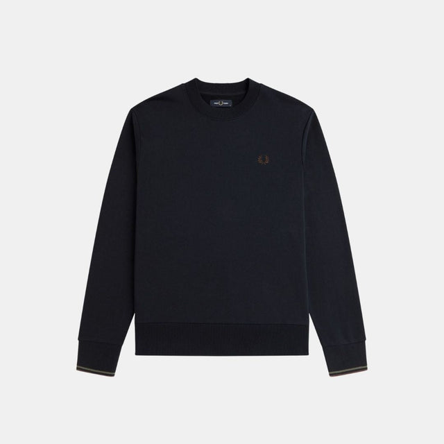 Fred Perry Crew Neck Sweatshirt Navy