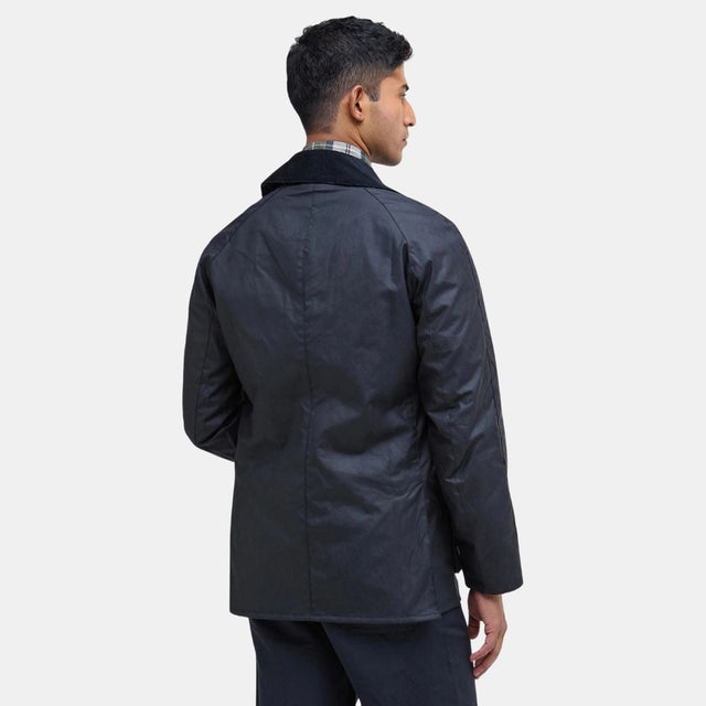 Chaqueta encerada Barbour Ashby Classic Navy para hombre