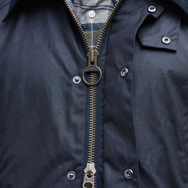 Chaqueta encerada Barbour Ashby Classic Navy para hombre