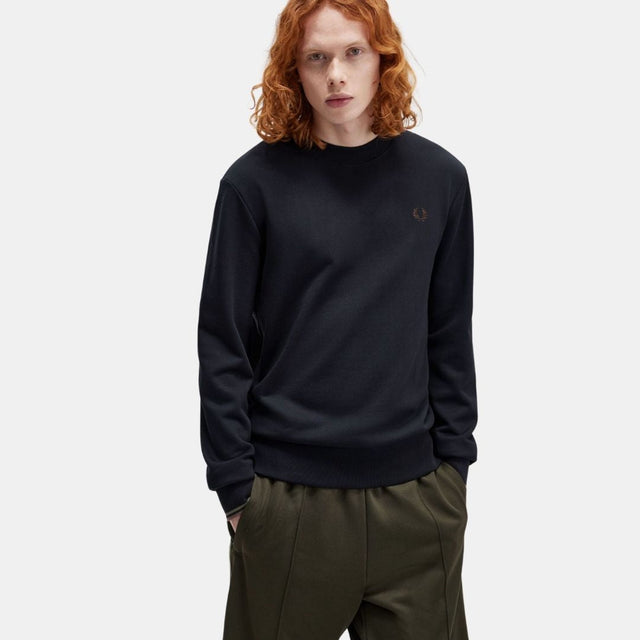Fred Perry Crew Neck Sweatshirt Navy
