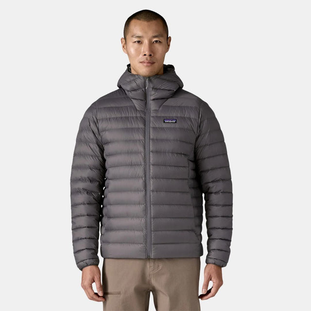 Patagonia Men's Down Sweater Hoody Jacket Forge Grey w/Forge Grey