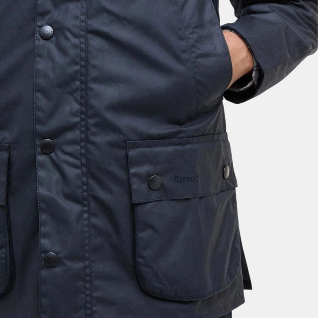 Chaqueta encerada Barbour Ashby Classic Navy para hombre