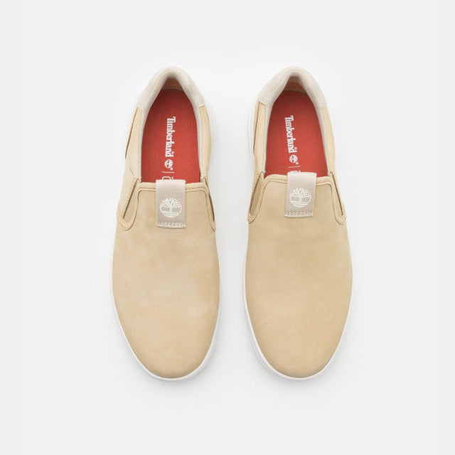 Timberland Seneca Bay Low Slip On Sneaker Light Beige Nubuck