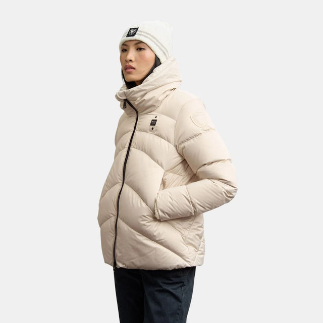 Blauer Wide Collar Down Jacket Maryland Morn Grey