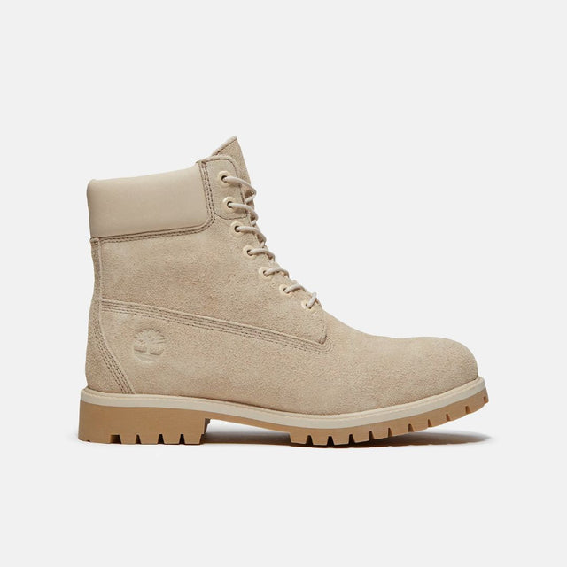 Timberland Heritage 6 In Lace Waterproof Boot Light Beige Suede