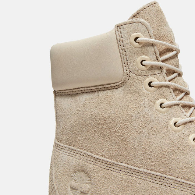 Timberland Heritage 6 In Lace Waterproof Boot Light Beige Suede